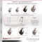 Service Caster 6 Inch Kingpinless High Temp Phenolic Wheel Swivel Caster Set with Swivel Locks SCC-KP30S620-PHRHT-BSL-4 - alternate 6